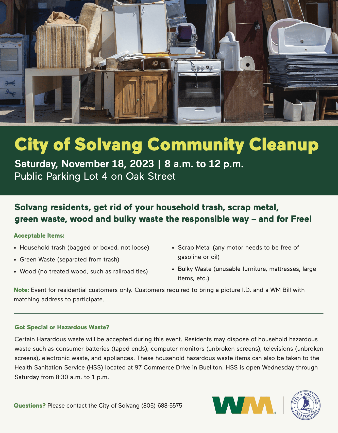 City of Solvang Community Cleanup